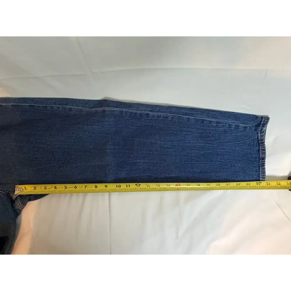 Abercrombie & Fitch High Rise Mom Jeans Medium Wash Cropped Size 31 (12) - Picture 6 of 6